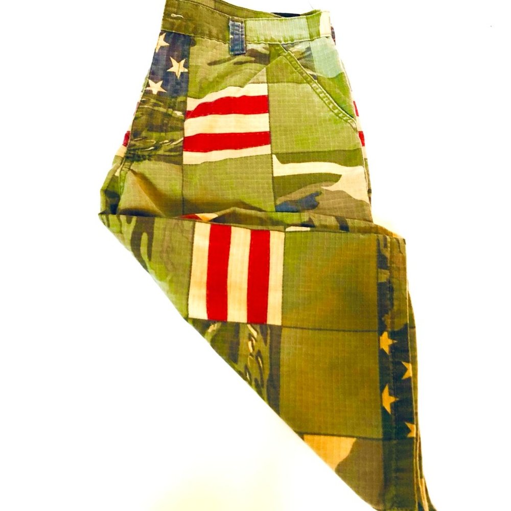 NEW Men American Flag Shorts